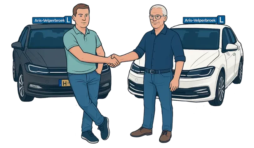 Paul en tim cartoon